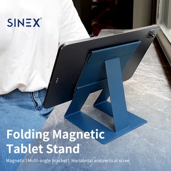 Magnetinio Odos Tablet Stand lankstymo magnetinis laikiklis Nematomas ir Sulankstomas Stovas Skirtas iPad Laikiklis Laikiklis atsparus smūgiams Dangtis