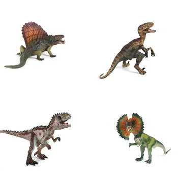 Naujų Kūrybinių Modeliavimas Juros Periodo Statiniai Dimetrodon Velociraptor Dinozaurų Žaislas Modeliavimas Dinozaurų Žaislas Gyvūnų Modelio, Dekoratyvinis