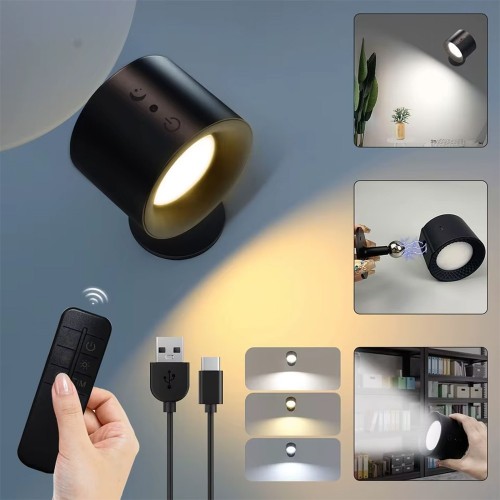 MAGNETINĖ LED SIENINĖ LEMPA SU PULTELIU