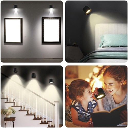 MAGNETINĖ LED SIENINĖ LEMPA SU PULTELIU MAGNETINĖ LED SIENINĖ LEMPA SU PULTELIU