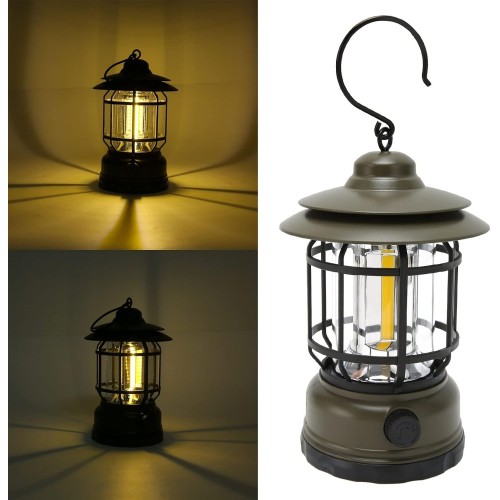 NEŠIOJAMA LED STOVYKLAVIMO LEMPA SU PAKABINIMO KABLIU (USB ĮKRAUNAMA) NEŠIOJAMA LED STOVYKLAVIMO LEMPA SU PAKABINIMO KABLIU (USB ĮKRAUNAMA)