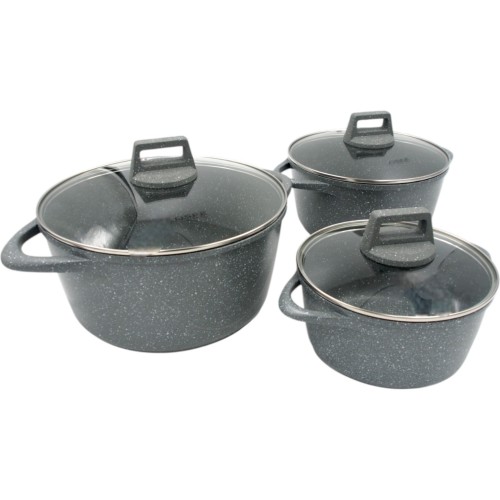 OSFÉ 1758 GRANITO PUODŲ RINKINYS, 6 VNT. OSFÉ 1758 GRANITO PUODŲ RINKINYS, 6 VNT.