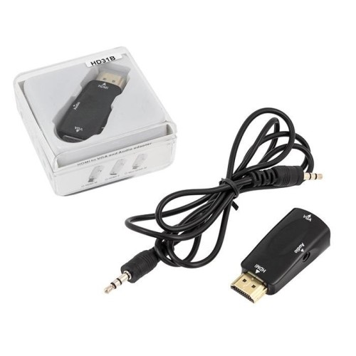 KEITIKLIS ADAPTERIS HDMI Į VGA + AUDIO LAIDAS KEITIKLIS ADAPTERIS HDMI Į VGA + AUDIO LAIDAS