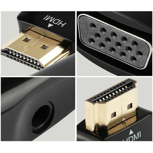 KEITIKLIS ADAPTERIS HDMI Į VGA + AUDIO LAIDAS KEITIKLIS ADAPTERIS HDMI Į VGA + AUDIO LAIDAS