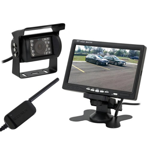 BEVIELĖ VAIZDO KAMERA AUTOMOBILIO GALINIO VAIZDO STEBĖJIMUI + LCD 7 BEVIELĖ VAIZDO KAMERA AUTOMOBILIO GALINIO VAIZDO STEBĖJIMUI + LCD 7