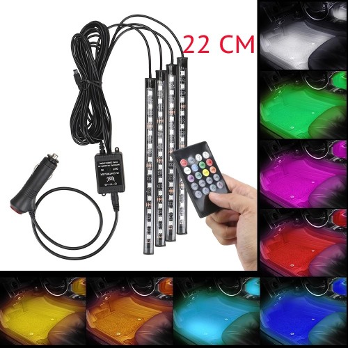 AUTOMOBILIO LED RGB LAZDELĖS 22CM
