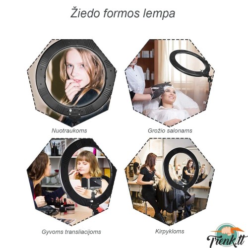 ŽIEDO FORMOS LEMPA FOTOGRAFAVIMUI, MAKIAŽUI 24W ŽIEDO FORMOS LEMPA FOTOGRAFAVIMUI, MAKIAŽUI 24W