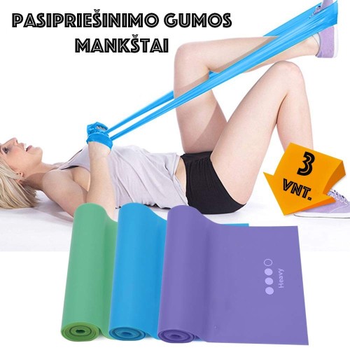 PASIPRIEŠINIMO GUMŲ RINKINYS 3 VNT.