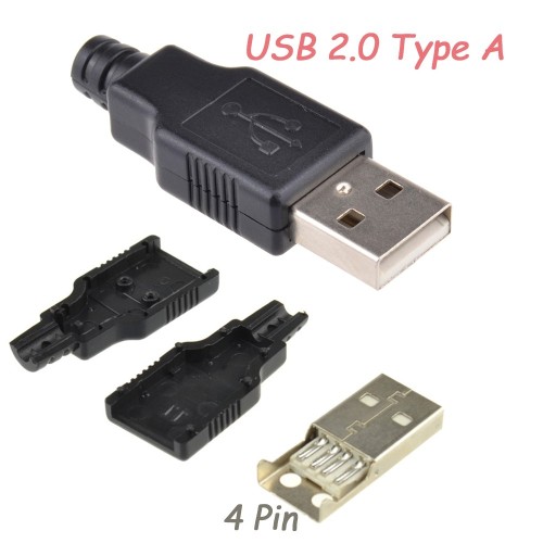 LITUOJAMAS LIZDAS USB TYPE-A A 2.0 MALE 4 PIN PLUG LITUOJAMAS LIZDAS USB TYPE-A A 2.0 MALE 4 PIN PLUG