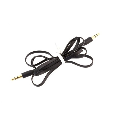 AUX LAIDAS 3.5MM 1M - JUODA AUX LAIDAS 3.5MM 1M - JUODA