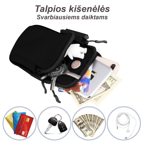 RANKOS PINIGINĖ - TELEFONO DĖKLAS SPORTUI - NEONINĖ (GELTONA) RANKOS PINIGINĖ - TELEFONO DĖKLAS SPORTUI - NEONINĖ (GELTONA)