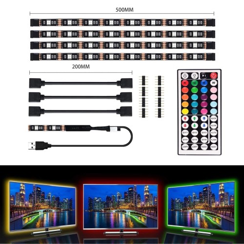 RGB LED JUOSTŲ RINKINYS, SKIRTAS APŠVIESTI TV