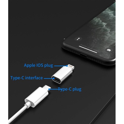 TYPE-C Į LIGHTNING ADAPTERIS TYPE-C Į LIGHTNING ADAPTERIS