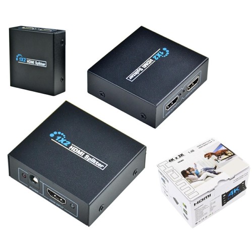 SKIRSTYTUVAS SPLITTER HDMI 1X2 4K SKIRSTYTUVAS SPLITTER HDMI 1X2 4K