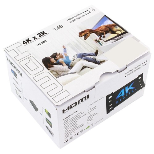 SKIRSTYTUVAS SPLITTER HDMI 1X2 4K SKIRSTYTUVAS SPLITTER HDMI 1X2 4K