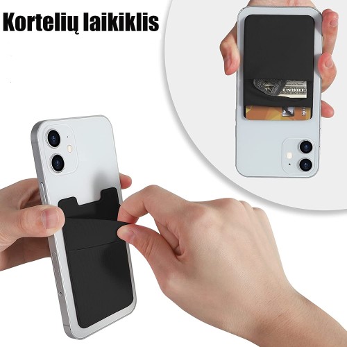 SILIKONINIS KORTELIŲ LAIKIKLIS SILIKONINIS KORTELIŲ LAIKIKLIS