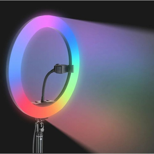 RGB LED ŽIEDINĖ LEMPA