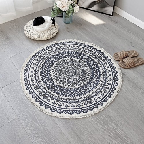 APVALUS BOHO STILIAUS DEKORATYVINIS KILIMAS APVALUS BOHO STILIAUS DEKORATYVINIS KILIMAS
