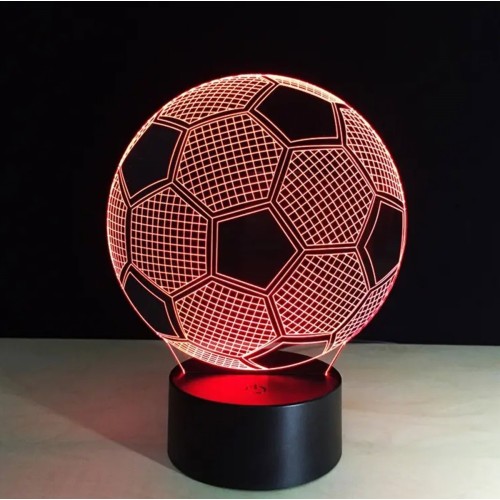 DEKORATYVINĖ LED LEMPA, FUTBOLO KAMUOLIO FORMOS DEKORATYVINĖ LED LEMPA, FUTBOLO KAMUOLIO FORMOS