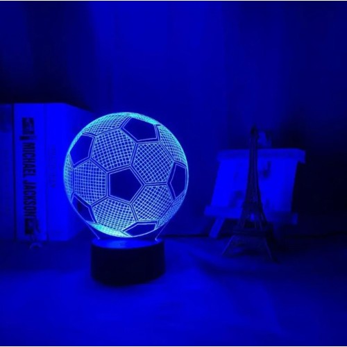 DEKORATYVINĖ LED LEMPA, FUTBOLO KAMUOLIO FORMOS DEKORATYVINĖ LED LEMPA, FUTBOLO KAMUOLIO FORMOS