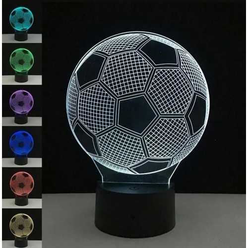 DEKORATYVINĖ LED LEMPA, FUTBOLO KAMUOLIO FORMOS DEKORATYVINĖ LED LEMPA, FUTBOLO KAMUOLIO FORMOS