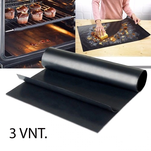 TEFLONINIS GRILIO KILIMĖLIS, 3 VNT. TEFLONINIS GRILIO KILIMĖLIS, 3 VNT.