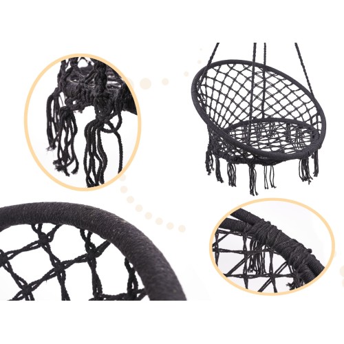 PAKABINAMAS HAMAKAS + PAGALVĖ (JUODAS) PAKABINAMAS HAMAKAS + PAGALVĖ (JUODAS)