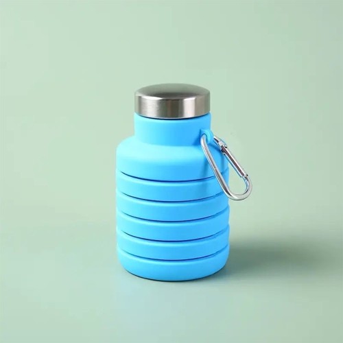 SILIKONINĖ GERTUVĖ 550ML. - MĖLYNA SILIKONINĖ GERTUVĖ 550ML. - MĖLYNA