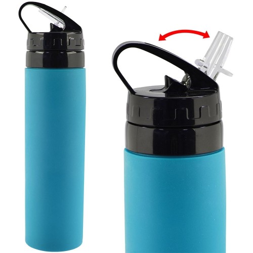 SILIKONINĖ GERTUVĖ 600ML. - MĖLYNA SILIKONINĖ GERTUVĖ 600ML. - MĖLYNA