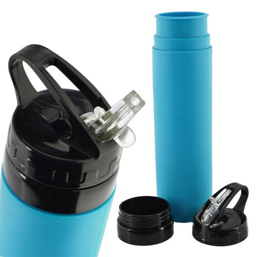 SILIKONINĖ GERTUVĖ 600ML. - MĖLYNA SILIKONINĖ GERTUVĖ 600ML. - MĖLYNA