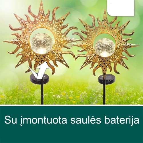 LAUKO DEKORACIJA SAULĖ, 2VNT.