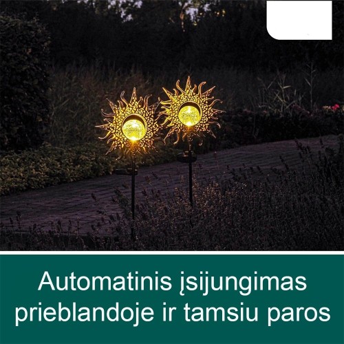 LAUKO DEKORACIJA SAULĖ, 2VNT.