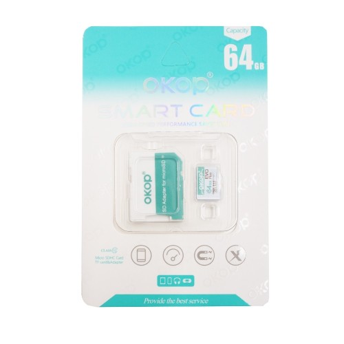 ATMINTIES KORTELĖ MICROSD 64GB OKOP ATMINTIES KORTELĖ MICROSD 64GB OKOP