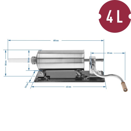 RANKINIS HORIZONTALUS KIMŠTUVAS 4KG RANKINIS HORIZONTALUS KIMŠTUVAS 4KG