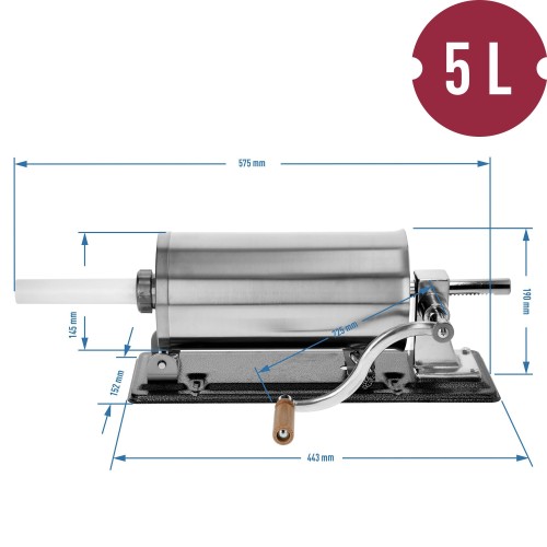 RANKINIS HORIZONTALUS KIMŠTUVAS 5KG