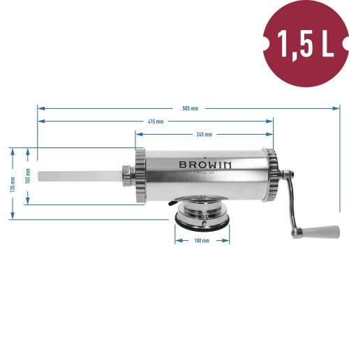 RANKINIS HORIZONTALUS KIMŠTUVAS 1,5KG