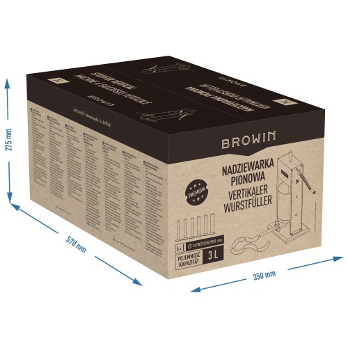 PREMIUM VERTIKALUS DEŠRŲ KIMŠTUVAS 3L PREMIUM VERTIKALUS DEŠRŲ KIMŠTUVAS 3L