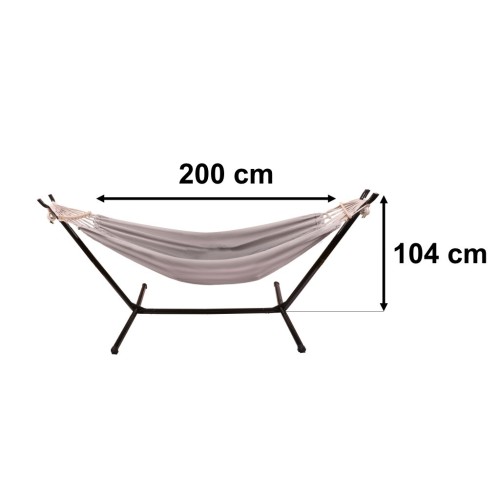 HAMAKAS SU METALINIU RĖMU 200 CM HAMAKAS SU METALINIU RĖMU 200 CM