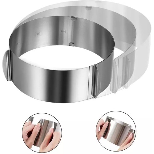 METALINĖ TORTO FORMAVIMO JUOSTA – 16–30 CM METALINĖ TORTO FORMAVIMO JUOSTA – 16–30 CM