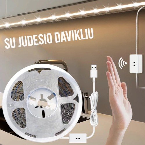 LED JUOSTELĖ SU JUNGIKLIU 3M