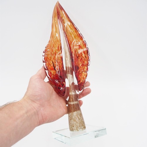 DEKORATYVINĖ STIKLO SKULPTŪRA, 13×9×41 CM DEKORATYVINĖ STIKLO SKULPTŪRA, 13×9×41 CM