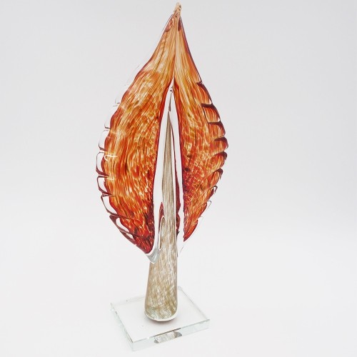 DEKORATYVINĖ STIKLO SKULPTŪRA, 12×7×32.5 CM