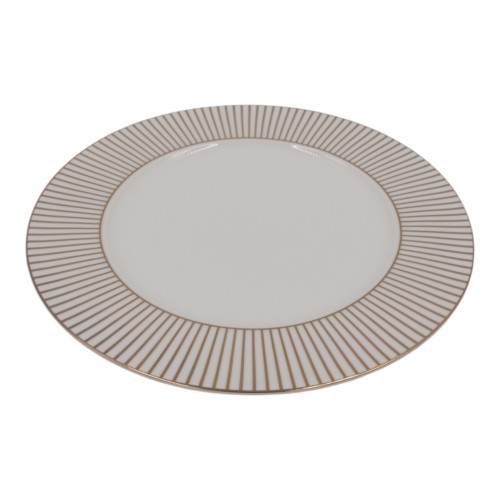KERAMINĖ LĖKŠTĖ SU AUKSINĖMIS LINIJOMIS, 27 CM KERAMINĖ LĖKŠTĖ SU AUKSINĖMIS LINIJOMIS, 27 CM