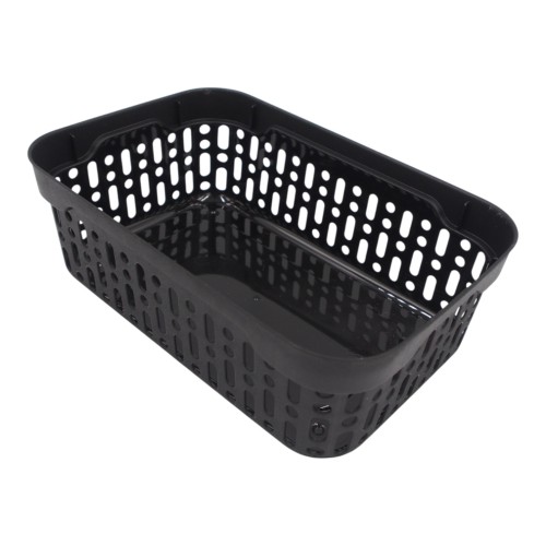 PLASTIKINĖ DĖŽUTĖ SU SKYLUTĖMIS, 18 × 12 × 6 CM JUODA PLASTIKINĖ DĖŽUTĖ SU SKYLUTĖMIS, 18 × 12 × 6 CM JUODA