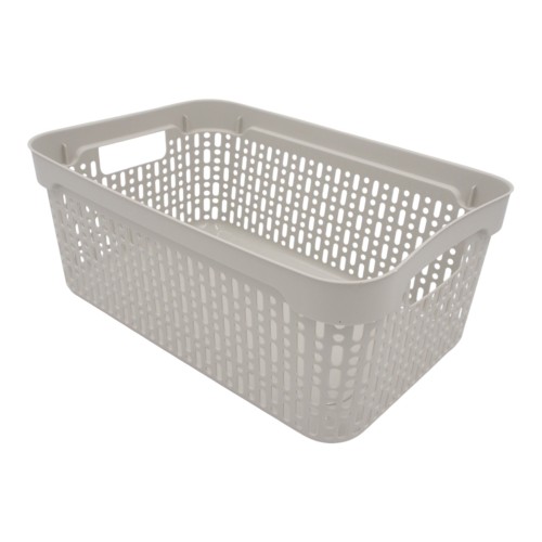PLASTIKINĖ DĖŽUTĖ SU SKYLUTĖMIS, 30 × 20 × 12 CM BALTA PLASTIKINĖ DĖŽUTĖ SU SKYLUTĖMIS, 30 × 20 × 12 CM BALTA