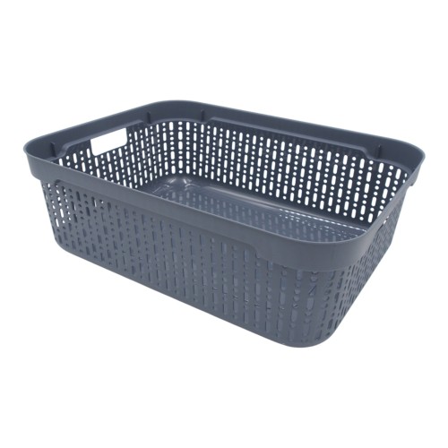 PLASTIKINĖ DĖŽUTĖ SU DANGČIU, 30×20×9 CM PILKA PLASTIKINĖ DĖŽUTĖ SU DANGČIU, 30×20×9 CM PILKA