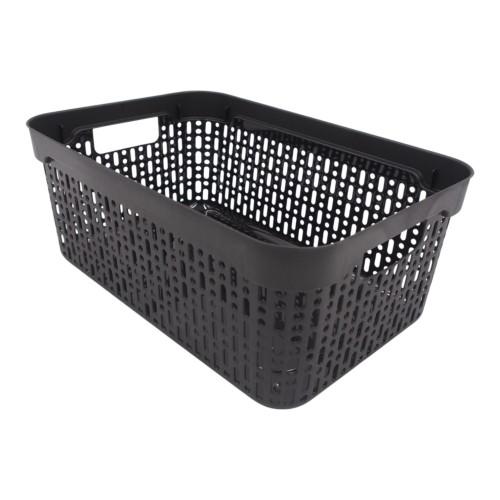 PLASTIKINĖ DĖŽUTĖ SU DANGČIU, 30×20×13 CM JUODA PLASTIKINĖ DĖŽUTĖ SU DANGČIU, 30×20×13 CM JUODA