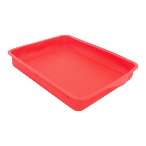 STAČIAKAMPĖ SILIKONINĖ KEPIMO FORMA – 30 × 22 × 4 CM STAČIAKAMPĖ SILIKONINĖ KEPIMO FORMA – 30 × 22 × 4 CM