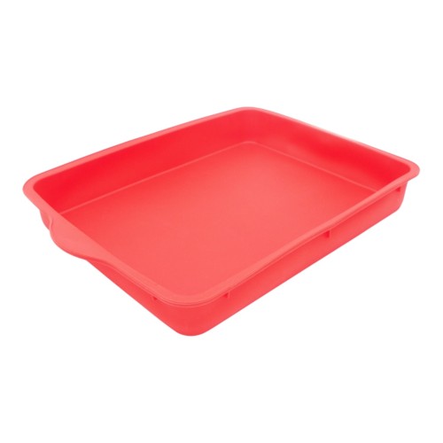 STAČIAKAMPĖ SILIKONINĖ KEPIMO FORMA – 30 × 22 × 4 CM STAČIAKAMPĖ SILIKONINĖ KEPIMO FORMA – 30 × 22 × 4 CM