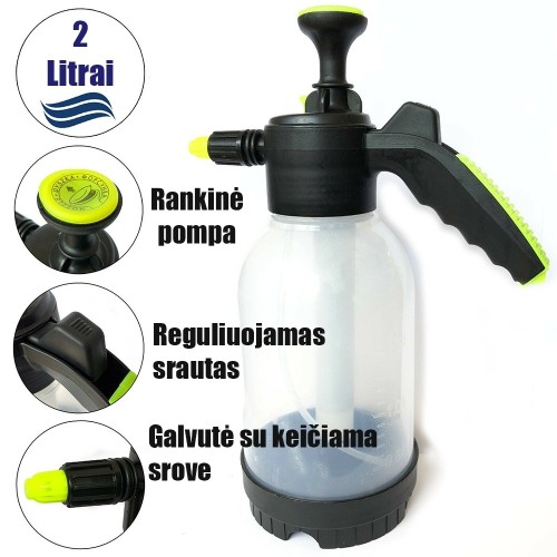 RANKINIS SLĖGINIS SODO PURKŠTUVAS 2 L (SKAIDRUS) RANKINIS SLĖGINIS SODO PURKŠTUVAS 2 L (SKAIDRUS)